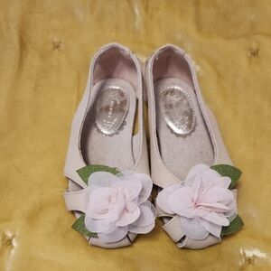 Joyfolie Kids Pink Flower Livia Flats Size 8 Toddler